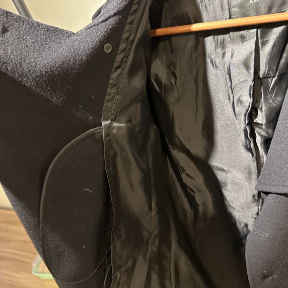 Kai-aakmann Men's Black Peacoat - Picture 6 of 9